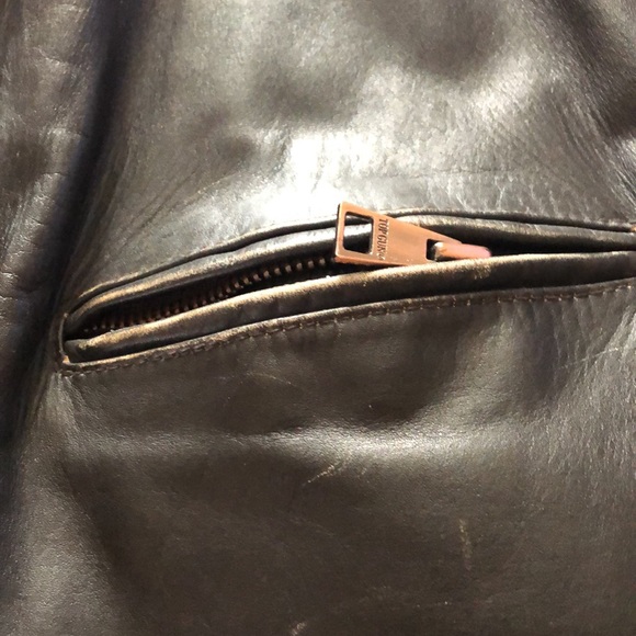 MENS VINTAGE LEATHER RIDING JACKET Black - Picture 2 of 7